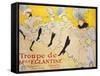 La Troupe De Mlle. Eglantine-Henri de Toulouse-Lautrec-Framed Stretched Canvas