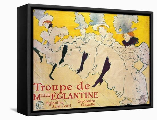 La Troupe De Mlle. Eglantine-Henri de Toulouse-Lautrec-Framed Stretched Canvas