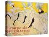 La Troupe De Mlle. Eglantine-Henri de Toulouse-Lautrec-Stretched Canvas