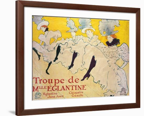 La Troupe De Mlle. Eglantine-Henri de Toulouse-Lautrec-Framed Giclee Print