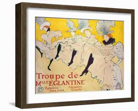 La Troupe De Mlle. Eglantine-Henri de Toulouse-Lautrec-Framed Giclee Print