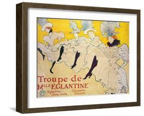 La Troupe De Mlle. Eglantine-Henri de Toulouse-Lautrec-Framed Giclee Print