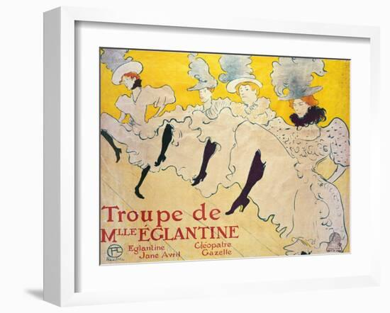 La Troupe De Mlle. Eglantine-Henri de Toulouse-Lautrec-Framed Giclee Print