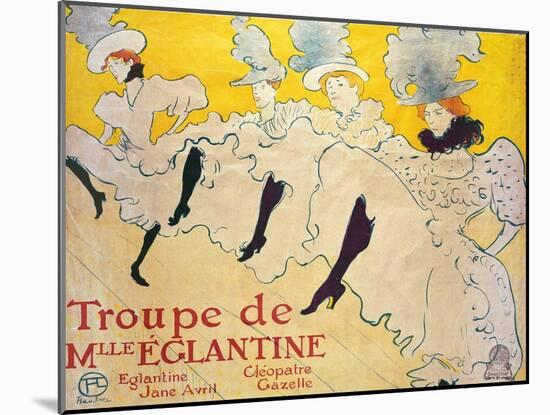 La Troupe De Mlle. Eglantine-Henri de Toulouse-Lautrec-Mounted Giclee Print