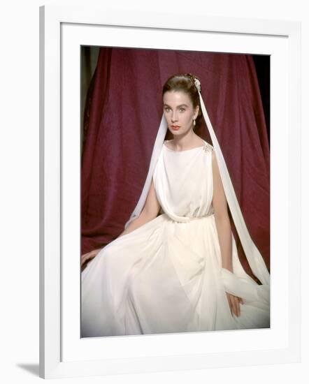 La tunique THE ROBE by HenryKoster with Jean Simmons, 1953 (photo)-null-Framed Photo