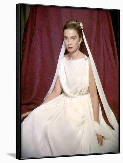 La tunique THE ROBE by HenryKoster with Jean Simmons, 1953 (photo)-null-Framed Photo