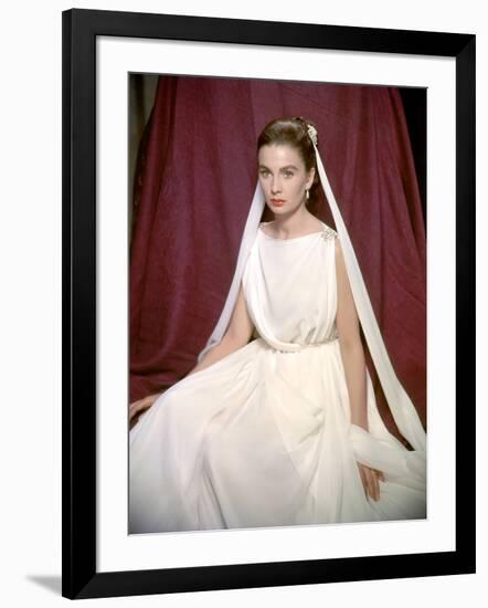 La tunique THE ROBE by HenryKoster with Jean Simmons, 1953 (photo)-null-Framed Photo