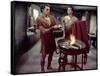 La tunique THE ROBE by HenryKoster with Richard Burton and Victor Mature, 1953 (photo)-null-Framed Stretched Canvas