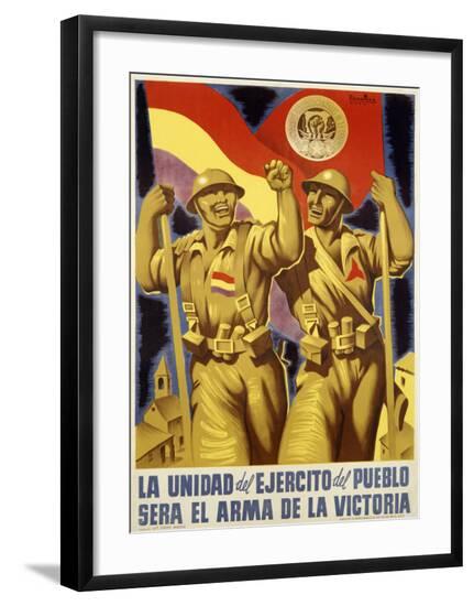 La Unidad del Ejercito del Pueblo--Framed Giclee Print