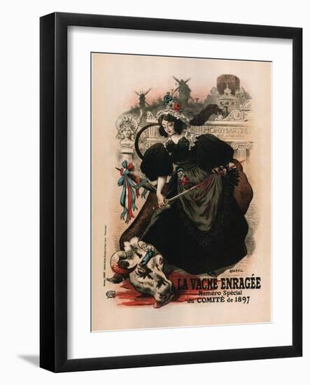 La Vache Enragee-Auguste Roedel-Framed Art Print