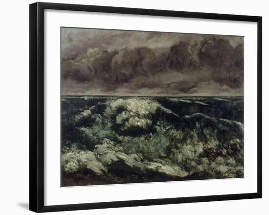 La Vague-Gustave Courbet-Framed Giclee Print