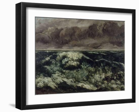 La Vague-Gustave Courbet-Framed Giclee Print