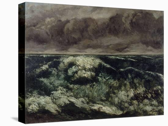 La Vague-Gustave Courbet-Stretched Canvas