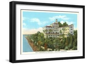 La Valencia Hotel, La Jolla, California-null-Framed Art Print