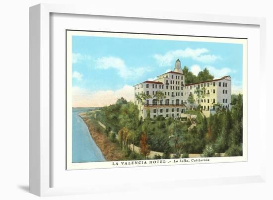 La Valencia Hotel, La Jolla, California-null-Framed Art Print