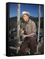 La Vallee by la Vengeance VENGEANCE VALLEY by RichardThorpe with Burt Lancaster, 1951 (photo)-null-Framed Stretched Canvas