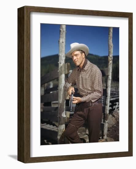 La Vallee by la Vengeance VENGEANCE VALLEY by RichardThorpe with Burt Lancaster, 1951 (photo)-null-Framed Photo