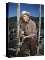 La Vallee by la Vengeance VENGEANCE VALLEY by RichardThorpe with Burt Lancaster, 1951 (photo)-null-Stretched Canvas