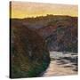 La Vallée de la Creuse, soleil couchant-Claude Monet-Stretched Canvas