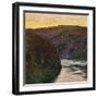 La Vallée de la Creuse, soleil couchant-Claude Monet-Framed Giclee Print