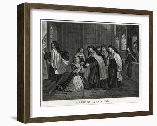 La Valliere Becomes Nun-null-Framed Art Print