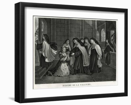 La Valliere Becomes Nun-null-Framed Art Print