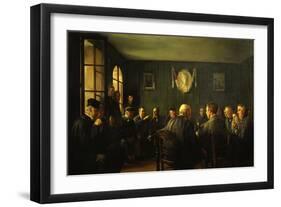 La Vente Aux Feux Dans La Salle De Mairie (French Judiciary Auction)-Jacques Baugnies-Framed Giclee Print