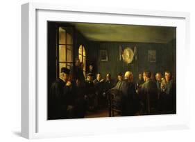 La Vente Aux Feux Dans La Salle De Mairie (French Judiciary Auction)-Jacques Baugnies-Framed Giclee Print