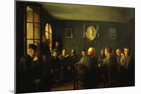 La Vente Aux Feux Dans La Salle De Mairie (French Judiciary Auction)-Jacques Baugnies-Mounted Giclee Print