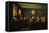 La Vente Aux Feux Dans La Salle De Mairie (French Judiciary Auction)-Jacques Baugnies-Framed Stretched Canvas