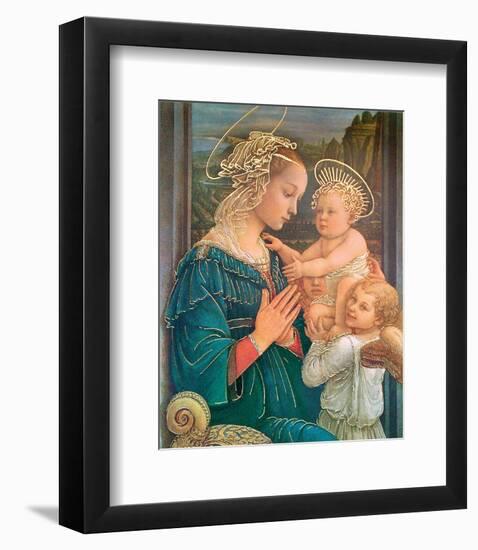 La Vergine Col Figlio-Fra Filippo Lippi-Framed Art Print