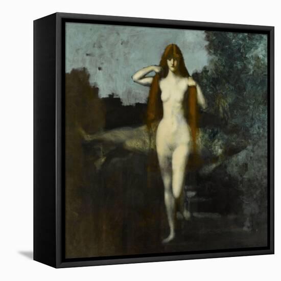 La Vérité-Jean Jacques Henner-Framed Stretched Canvas