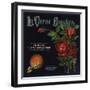 La Verne Beauties Brand - La Verne, California - Citrus Crate Label-Lantern Press-Framed Art Print