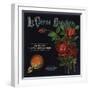 La Verne Beauties Brand - La Verne, California - Citrus Crate Label-Lantern Press-Framed Art Print