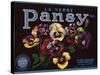 La Verne Pansy Brand - La Verne, California - Citrus Crate Label-Lantern Press-Stretched Canvas