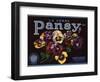 La Verne Pansy Brand - La Verne, California - Citrus Crate Label-Lantern Press-Framed Art Print