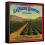 La Verne Rancho Brand - La Verne, California - Citrus Crate Label-Lantern Press-Framed Stretched Canvas