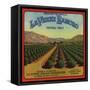 La Verne Rancho Brand - La Verne, California - Citrus Crate Label-Lantern Press-Framed Stretched Canvas