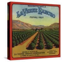 La Verne Rancho Brand - La Verne, California - Citrus Crate Label-Lantern Press-Stretched Canvas