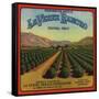 La Verne Rancho Brand - La Verne, California - Citrus Crate Label-Lantern Press-Framed Stretched Canvas