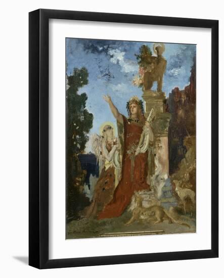 La Vie de l'Humanité : l'Age d'argent, Orphée-Gustave Moreau-Framed Giclee Print