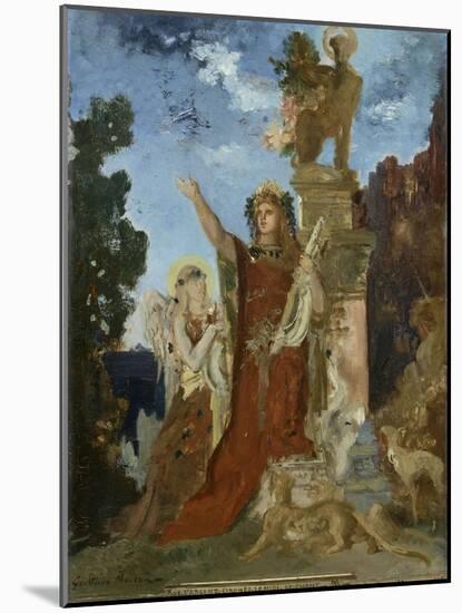 La Vie de l'Humanité : l'Age d'argent, Orphée-Gustave Moreau-Mounted Giclee Print