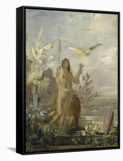 La Vie de l'Humanité : l'Age d'or, Adam-Gustave Moreau-Framed Stretched Canvas