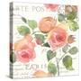 La Vie En Rose I-Julie Paton-Stretched Canvas