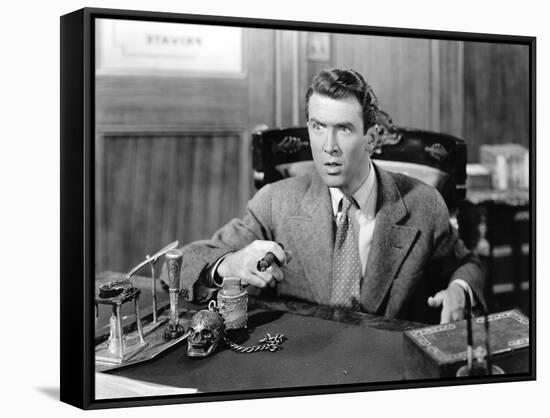 La vie est belle IT'S A WONDERFUL LIFE de FrankCapra avec Karolyn Grimes, James Stewart, 1946-null-Framed Stretched Canvas