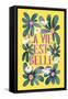 La Vie Est Belle-Baroo Bloom-Framed Stretched Canvas