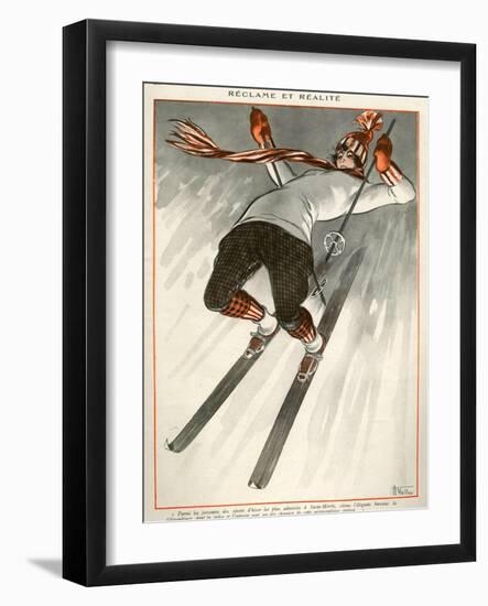 La Vie Parisienne, A Vallee, 1924, France-null-Framed Giclee Print