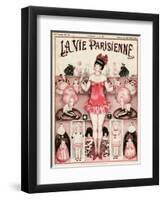 La Vie Parisienne, Armand Vallee, 1924, France-null-Framed Premium Giclee Print