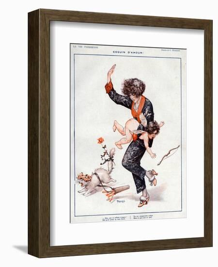 La Vie Parisienne, Cheri Herouard, 1922, France-null-Framed Giclee Print