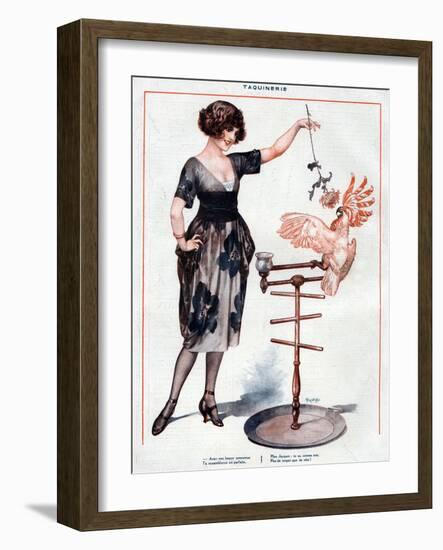 La Vie Parisienne, Cheri Herouard, 1922, France-null-Framed Giclee Print